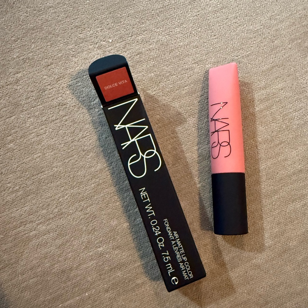 NARS Air Matte Liquid Lipstick Dolce Vita dusty rose lip color